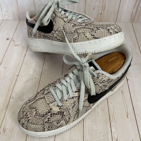Nike Men\'s Air Force 1  Snakeskin 2019 BQ4424-100 Low Top Sneakers Shoes 8.5 main image 5